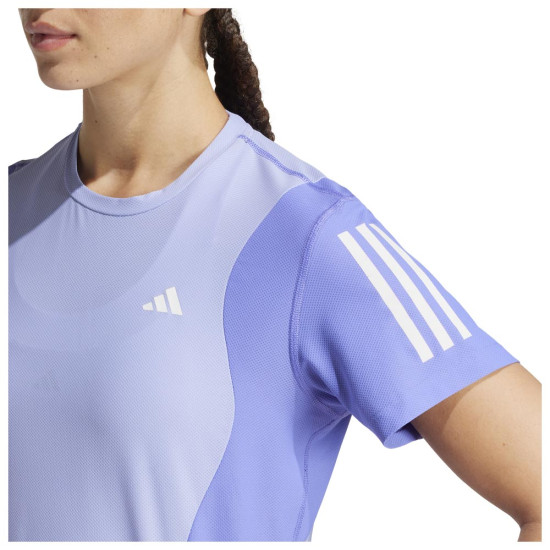 Adidas Γυναικεία κοντομάνικη μπλούζα Own the Run Colorblock Aeroready Tee